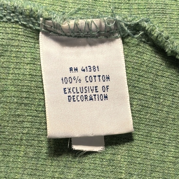 Polo Ralph Lauren Men Sweater L 100% Cotton 1/4 Zipper Green - Picture 5 of 6
